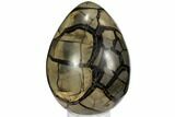 Septarian Dragon Egg Geode - Black Crystals #110880-4